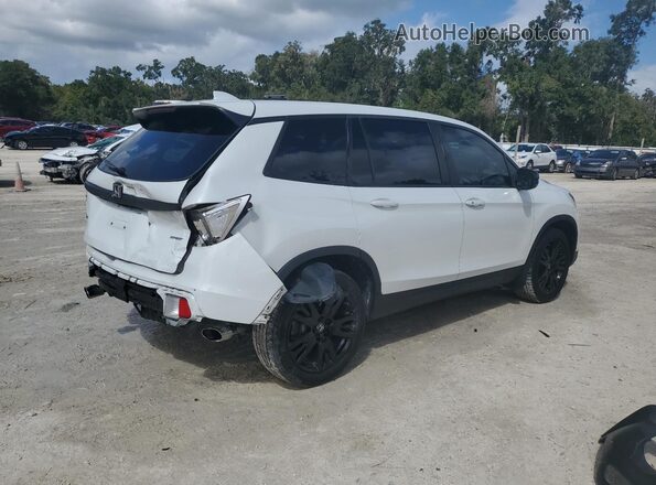 5FNYF7H26MB002987 2021 HONDA PASSPORT Белый Задняя правая четверть