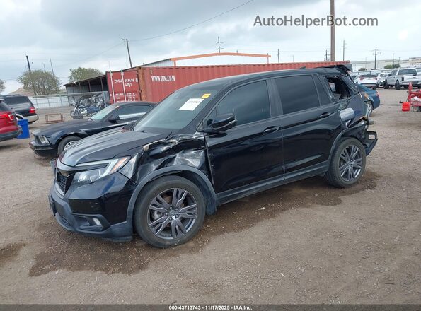 5FNYF7H52MB013916 2021 HONDA PASSPORT Черный Передняя левая четверть