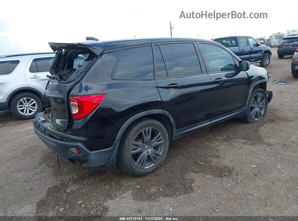 5FNYF7H52MB013916 2021 HONDA PASSPORT Черный Задняя правая четверть
