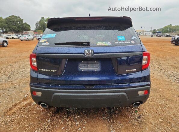 5FNYF7H91KB008349 2019 HONDA PASSPORT Blue Հետևի տեսք