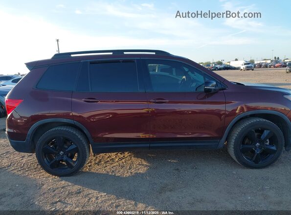 5FNYF8H00MB019949 2021 HONDA PASSPORT Темно-бордовый Вид задней части салона