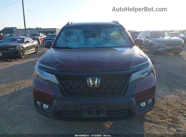 5FNYF8H00MB019949 2021 HONDA PASSPORT Темно-бордовый Вид щитка приборов