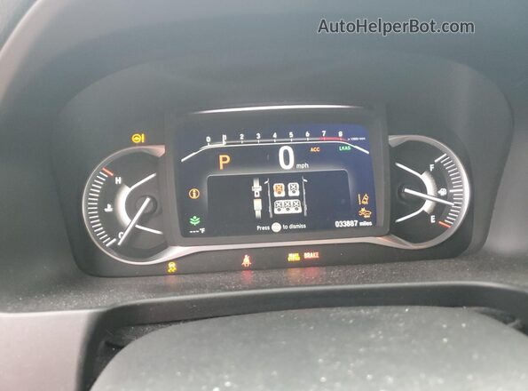 5FNYF8H04PB003015 2023 HONDA PASSPORT Blue Սարքավորումների վահանակի տեսք