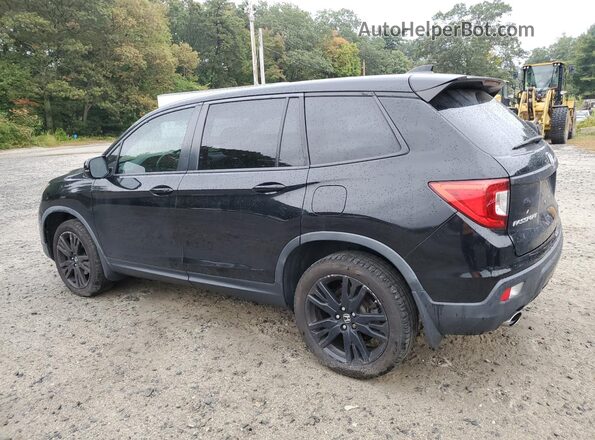 5FNYF8H20KB007606 2019 HONDA PASSPORT Черный Задняя левая четверть