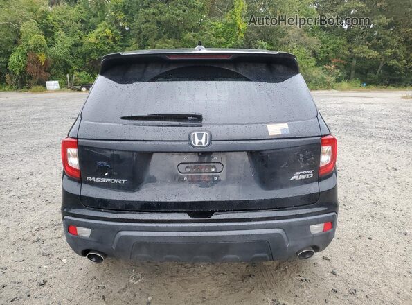 5FNYF8H20KB007606 2019 HONDA PASSPORT Черный Вид сзади