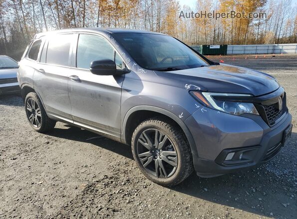 5FNYF8H23KB006594 2019 HONDA PASSPORT Серый Передняя правая четверть