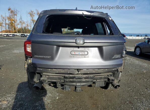 5FNYF8H23KB006594 2019 HONDA PASSPORT Серый Вид сзади