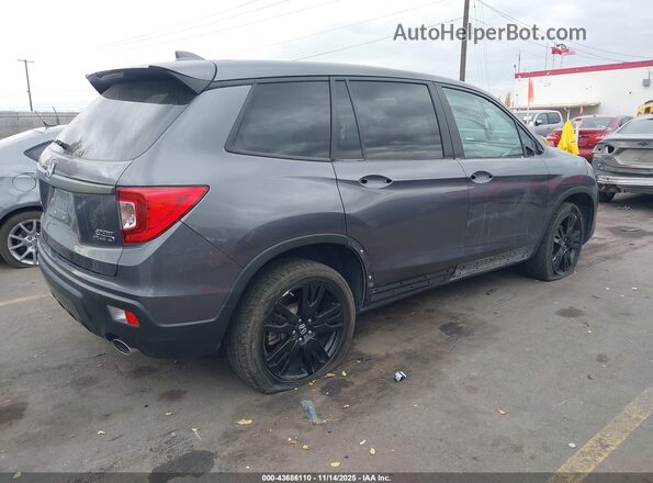 5FNYF8H28KB021530 2019 HONDA PASSPORT Gray Trasero derecho
