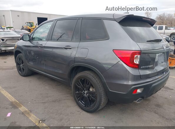 5FNYF8H28KB021530 2019 HONDA PASSPORT Gray Trasero izquierdo