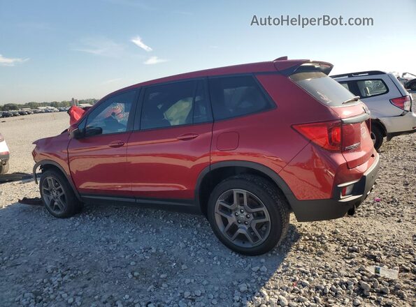 5FNYF8H50NB030849 2022 HONDA PASSPORT Burgundy Rear left