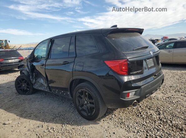 5FNYF8H52NB030478 2022 HONDA PASSPORT Black უკანა მარცხენა