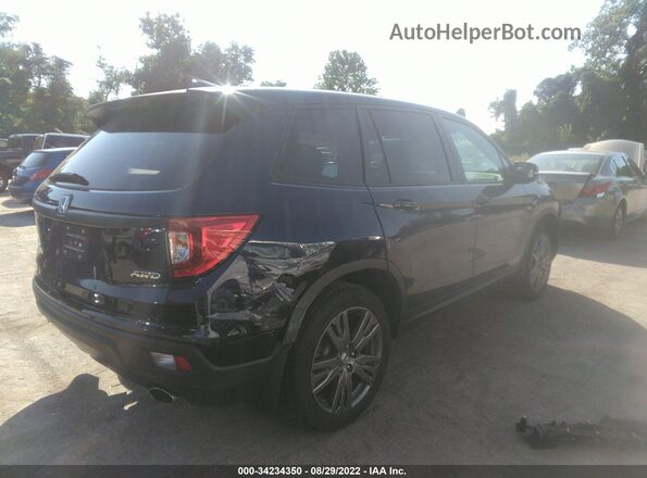 5FNYF8H53MB005376 2021 HONDA PASSPORT Blue უკანა მარჯვენა