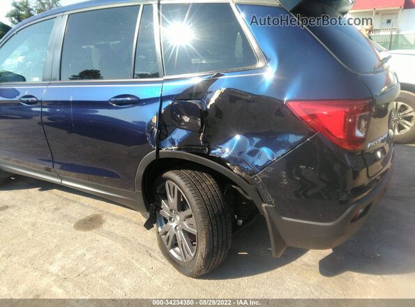 5FNYF8H53MB005376 2021 HONDA PASSPORT Blue წინა ხედი