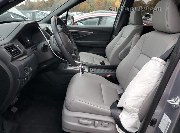 5FNYF8H55NB030104 2022 HONDA PASSPORT Silver Widok wnętrza z przodu