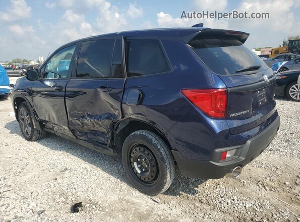 5FNYF8H55PB041767 2023 HONDA PASSPORT Blue Trasero izquierdo