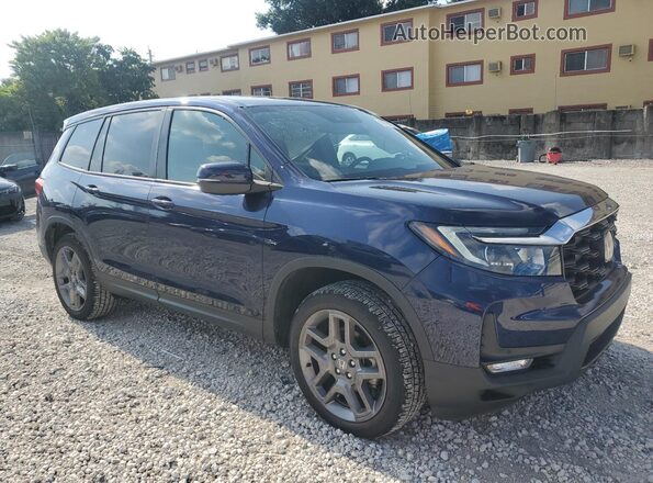 5FNYF8H55PB041767 2023 HONDA PASSPORT Blue Delantero derecho