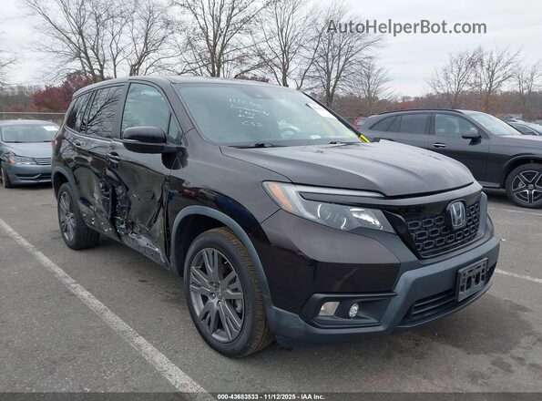 5FNYF8H56KB023027 2019 HONDA PASSPORT Black Вид спереду
