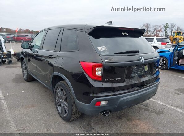 5FNYF8H56KB023027 2019 HONDA PASSPORT Black Задня ліва чверть