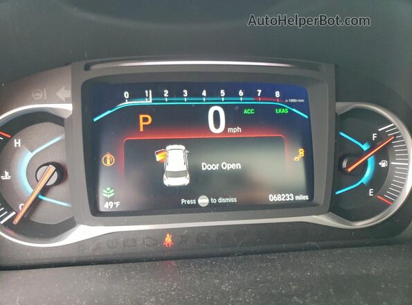 5FNYF8H59MB001820 2021 HONDA PASSPORT White Instrument cluster view