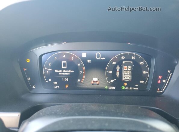 5FNYG1H87PB049268 2023 HONDA PILOT Gray Widok zestawu wskaźników