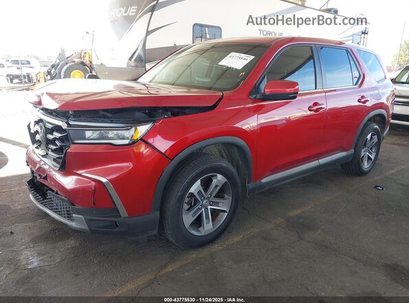 5FNYG2H50PB015572 2023 HONDA PILOT Burgundy Vista tres cuartos delantera izquierda