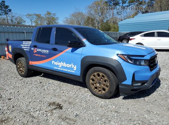 5FPYK3F15NB014510 2022 HONDA RIDGELINE Blue Передня права чверть