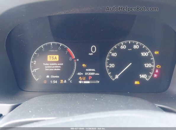 5FPYK3F51SB041590 2025 HONDA RIDGELINE Gray Vista de los asientos traseros