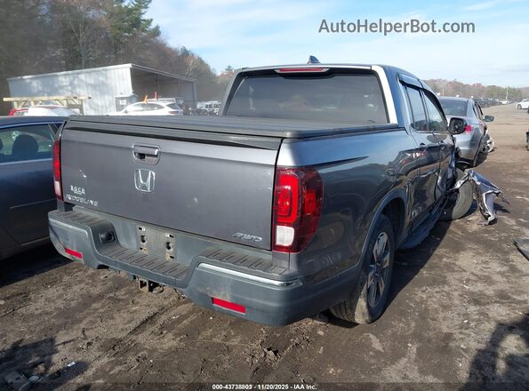 5FPYK3F52JB003140 2018 HONDA RIDGELINE Gray 