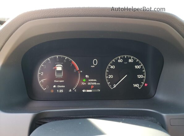 5FPYK3F55SB028552 2025 HONDA RIDGELINE Silver Вид щитка приладів