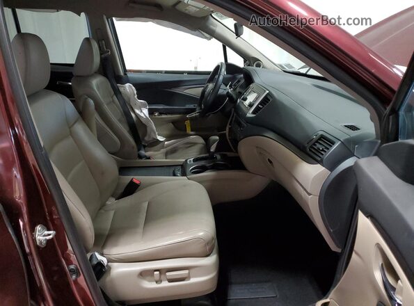 5FPYK3F56JB004002 2018 HONDA RIDGELINE Burgundy 