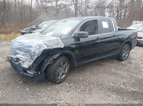5FPYK3F57NB032963 2022 HONDA RIDGELINE Black Առջևի ձախ երեք քառորդ տեսարան