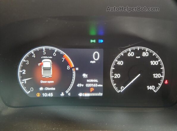 5FPYK3F61SB009828 2025 HONDA RIDGELINE White Widok zestawu wskaźników