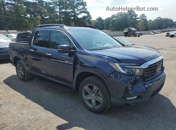 5FPYK3F71NB029946 2022 HONDA RIDGELINE Синий Передняя правая четверть