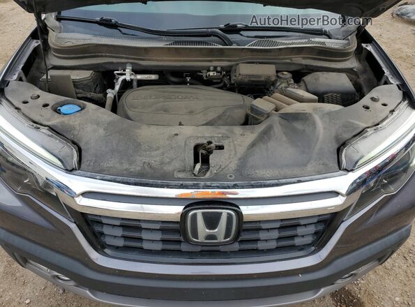 5FPYK3F73LB025510 2020 HONDA RIDGELINE Charcoal Rear interior view