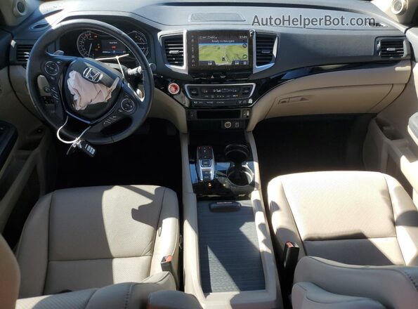 5FPYK3F74LB000308 2020 HONDA RIDGELINE White Вид панелі приладів