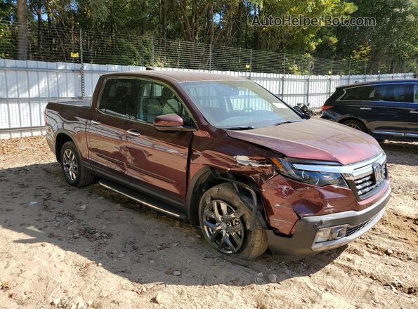 5FPYK3F75LB016534 2020 HONDA RIDGELINE Burgundy წინა მარჯვენა