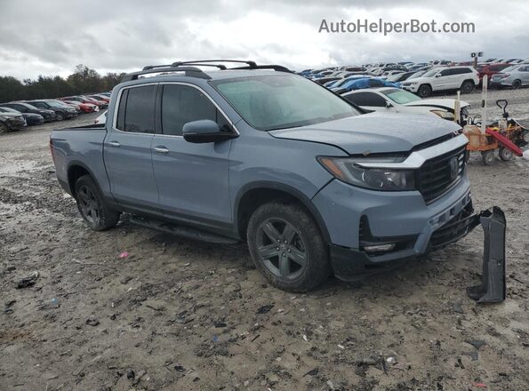 5FPYK3F75NB038052 2022 HONDA RIDGELINE Gray წინა მარჯვენა