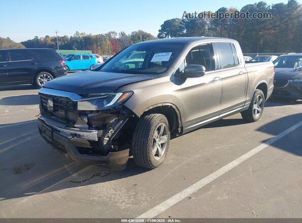 5FPYK3F76PB018007 2023 HONDA RIDGELINE Gray Vista tres cuartos delantera izquierda