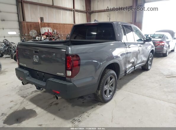 5FPYK3F77NB010088 2022 HONDA RIDGELINE Gray უკანა მარჯვენა
