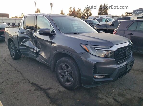 5FPYK3F77NB033029 2022 HONDA RIDGELINE Серый Передняя правая четверть