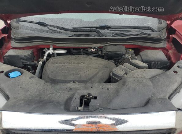 5FPYK3F78NB015929 2022 HONDA RIDGELINE Красный Вид задней части салона