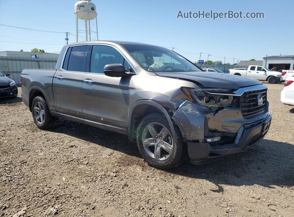5FPYK3F78NB037848 2022 HONDA RIDGELINE Gray Przód prawy