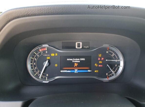 5FPYK3F78NB037848 2022 HONDA RIDGELINE Gray Widok zestawu wskaźników