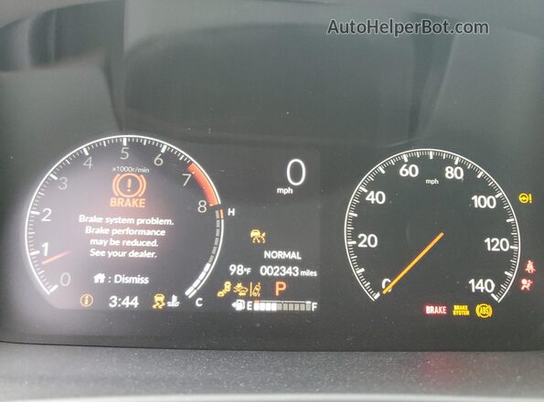 5FPYK3F8XSB036916 2025 HONDA RIDGELINE Черный Вид щитка приборов