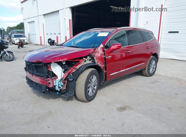 5GAERBKW1PJ136748 2023 BUICK ENCLAVE Red წინა მარცხენა ხედი სამი მეოთხედიდან
