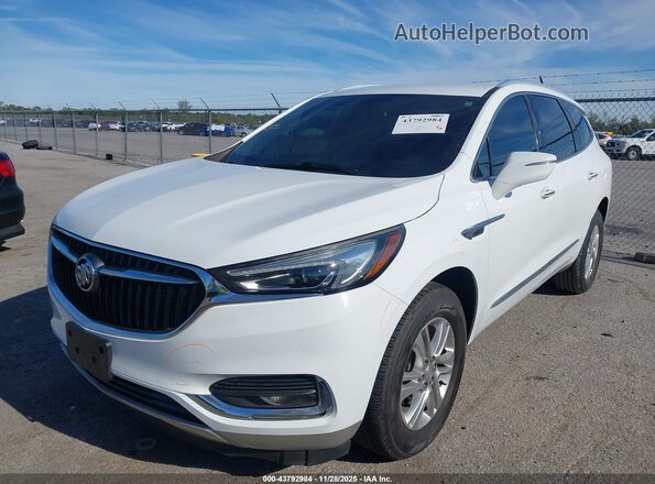 5GAERBKW2LJ100769 2020 BUICK ENCLAVE White წინა მარცხენა ხედი სამი მეოთხედიდან