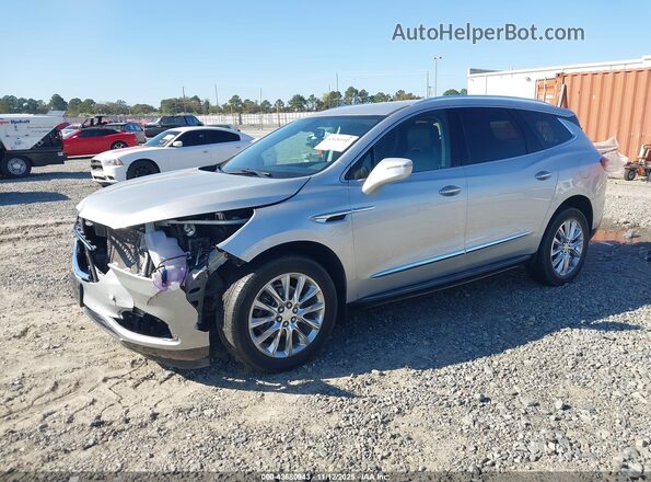 5GAERBKW2MJ253282 2021 BUICK ENCLAVE Silver წინა მარცხენა ხედი სამი მეოთხედიდან