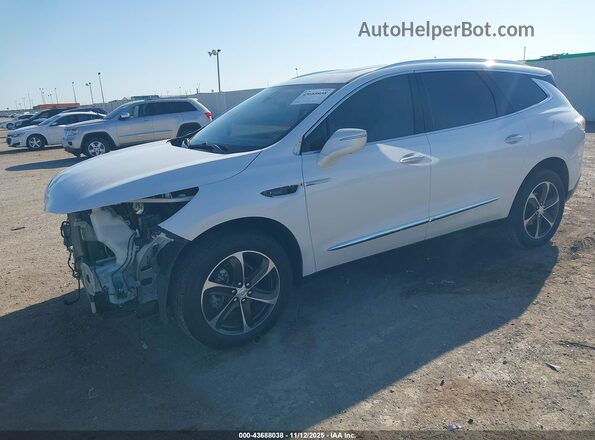 5GAERBKW7NJ173512 2022 BUICK ENCLAVE White Առջևի ձախ երեք քառորդ տեսարան