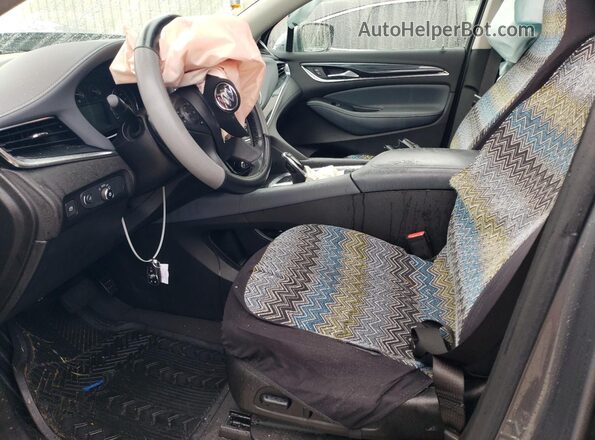 5GAEVAKW1MJ185708 2021 BUICK ENCLAVE Серый Вид салона спереди