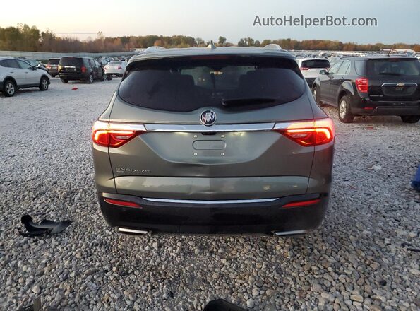 5GAEVBKW6NJ183394 2022 BUICK ENCLAVE Green Rear view